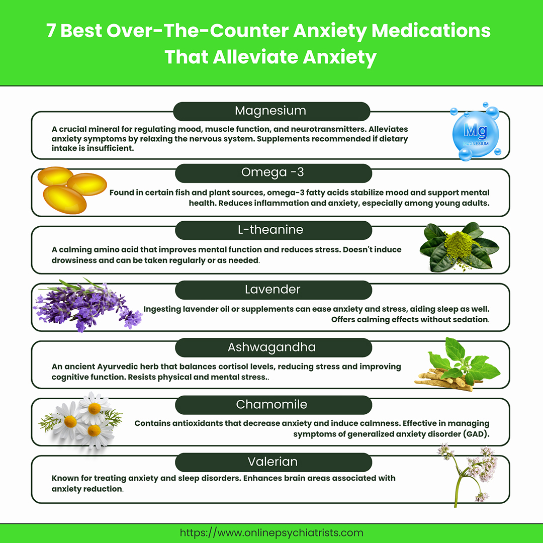 7 Best Over-The-Counter Anxiety Medications That Alleviate Anxiety