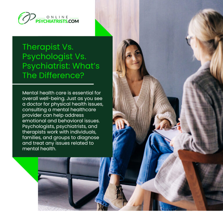 Therapist vs. Psychologist vs. Psychiatrist What’s the Difference