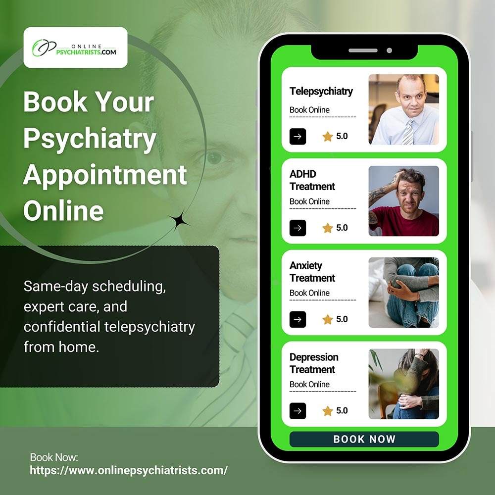Book Your Psychiatry Appointment Online