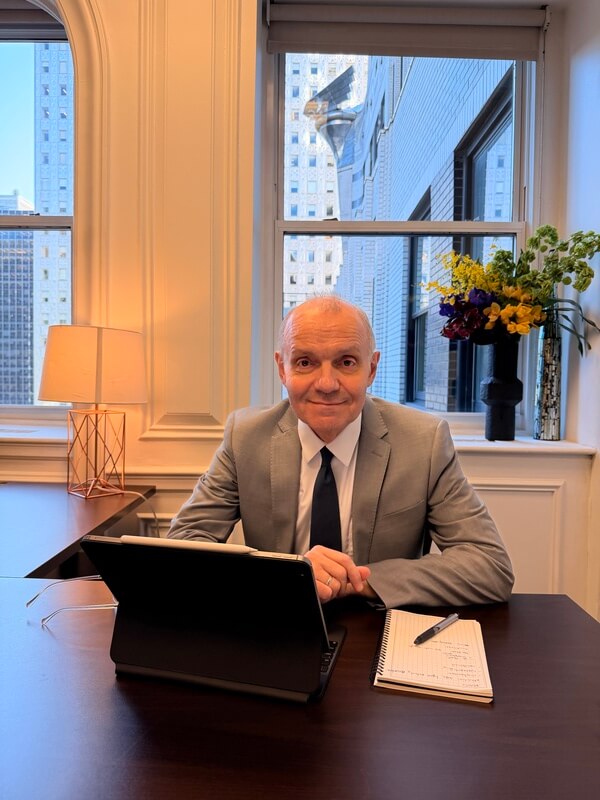 Dr. Ivanov in Online Psychiatrists Office in the Chrysler Building, NY