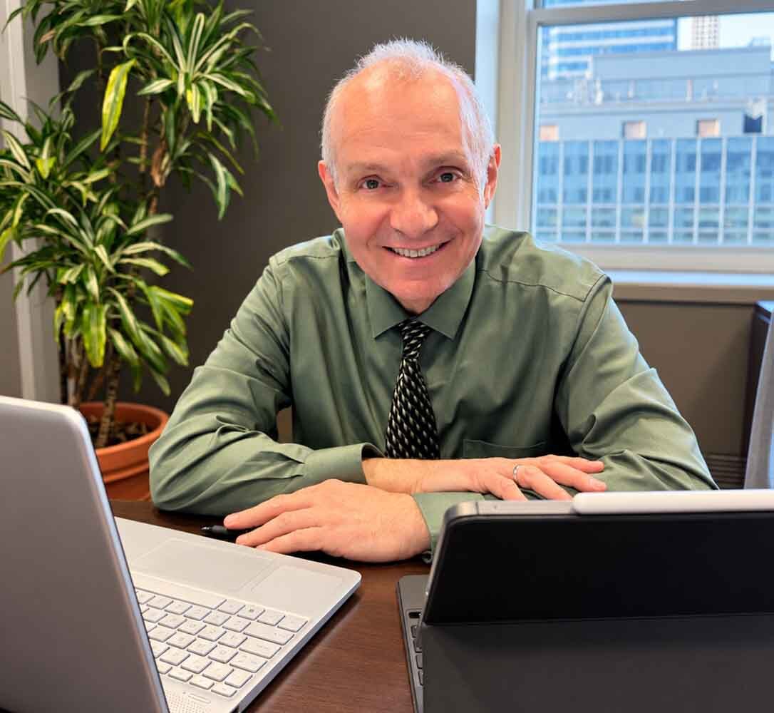 Dr. Zlatin Ivanov at his New York City psychiatry office, providing online and in-person interpersonal psychotherapy (IPT) consultations